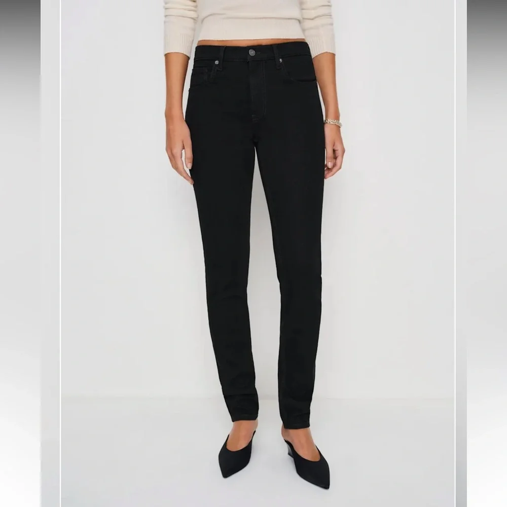 Reformation Christina Mid Rise Super Stretch Skinny Jeans - Picture 2 of 3